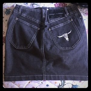 COPY - Sergio Valentino Jean mini skirt vintage